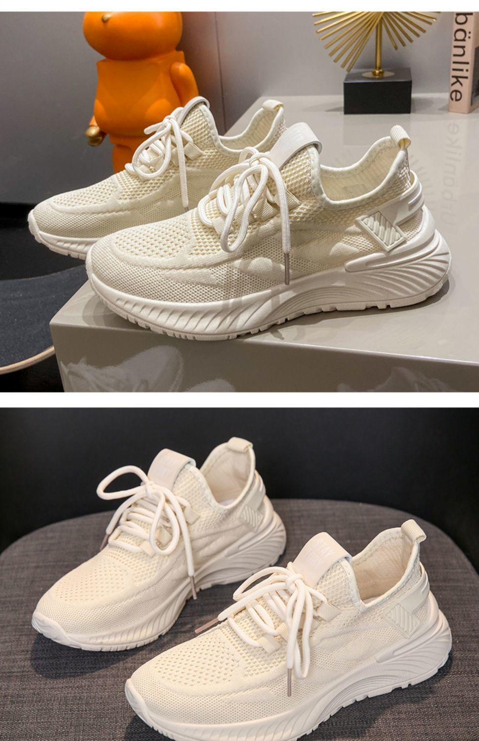 Women's Breathable Mesh Lace-Up Casual Sneakers detail 20
