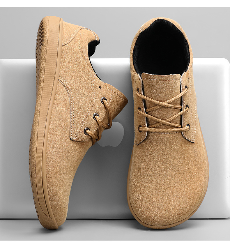 Scarpe casual basse stringate da uomo in pelle scamosciata detail 8