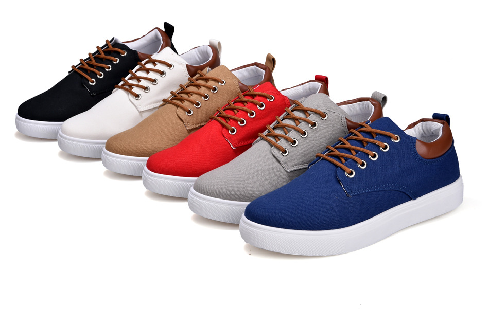 Scarpe casual stringate da uomo in tela traspirante detail 1