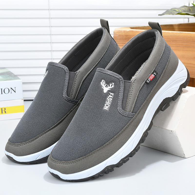 Atmungsaktive Mesh-Slip-On-Freizeitschuhe für Herren 3