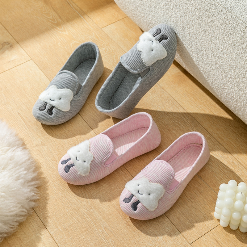 Women's Cozy Soft-Sole Cotton Slip-On Slippers 4
