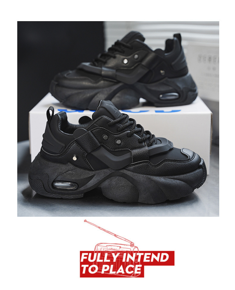 Unisex Chunky Plateau-Sneaker mit Luftpolsterung für den Alltag detail 7