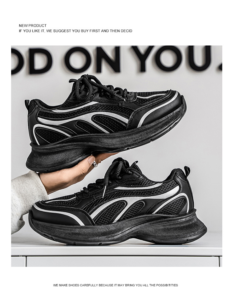 Sneakers da uomo con plateau, traspiranti e ammortizzate detail 13