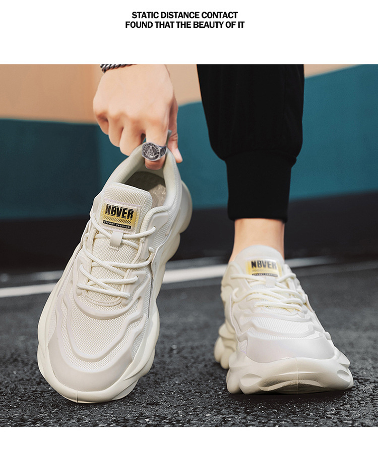 Men's Breathable Cushioned Platform Casual Shoes detail 5