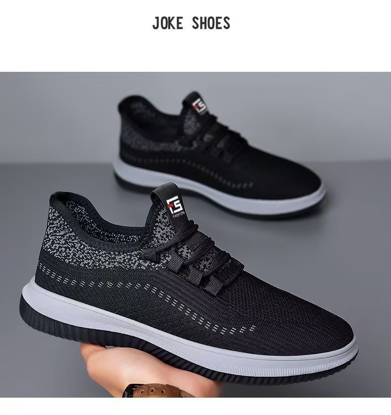 Atmungsaktive, leichte Freizeitschuhe aus Strick für Herren detail 5