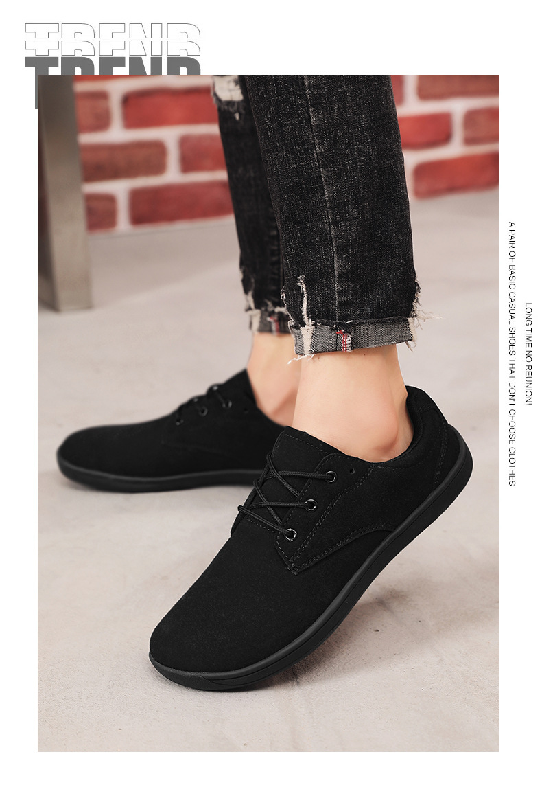 Scarpe casual basse stringate da uomo in pelle scamosciata detail 2