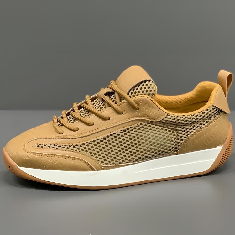 Atmungsaktive Herren-Freizeitschuhe aus Mesh mit Schnürung & Plateau detail 8