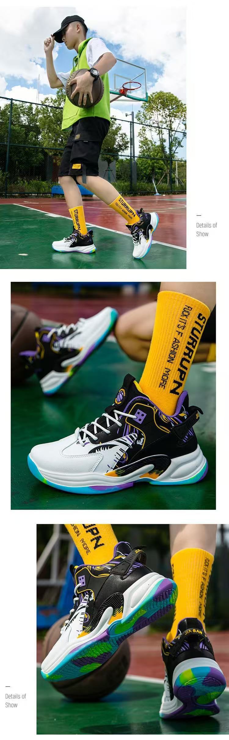 Scarpe sportive da uomo alte e ammortizzate con lacci detail 4