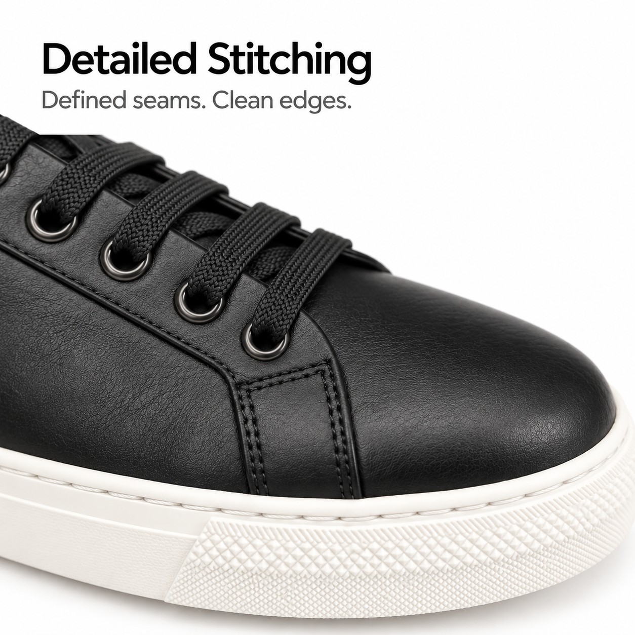 Unisex Full-Grain Leather Low-Top Lace-Up Casual Shoes detail 2