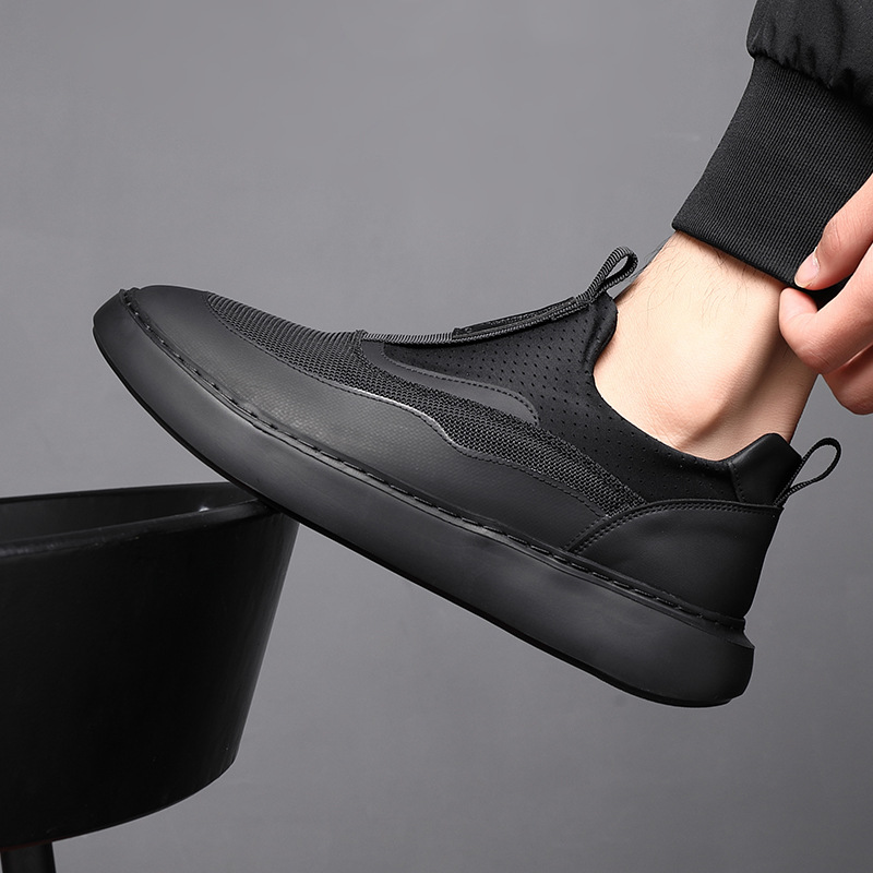 Atmungsaktive Slip-On-Freizeitschuhe aus Mesh für Herren 3