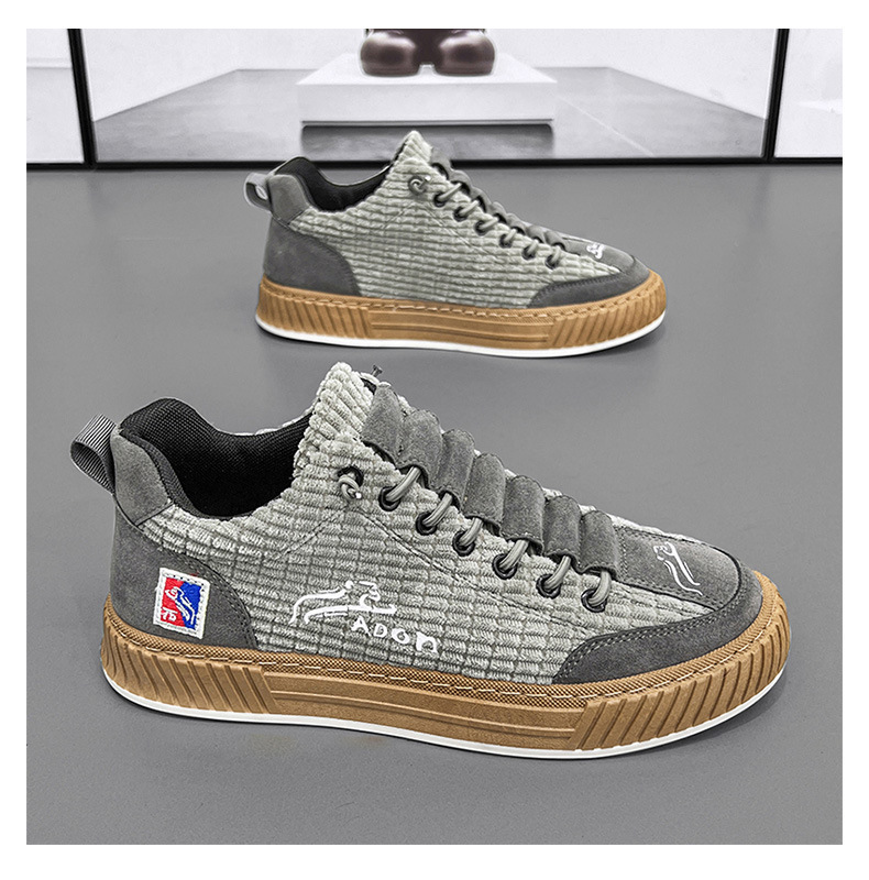 Men's Vintage Lace-Up Non-Slip Casual Shoes detail 15