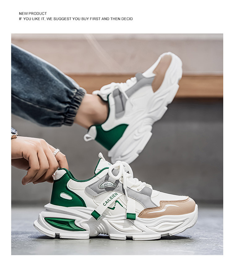 Zapatillas de deporte para hombre con plataforma y diseño color block detail 7
