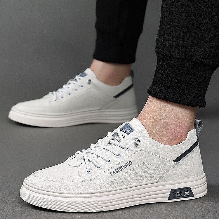 Leichte PU-Leder Freizeitschuhe für Herren mit Schnürung 6
