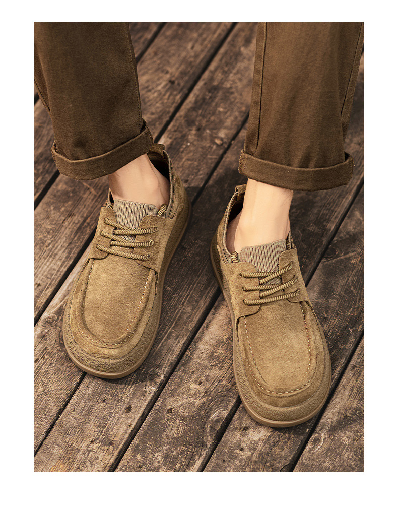 Men's Suede Cushioned Slip-On Casual Shoes detail 4