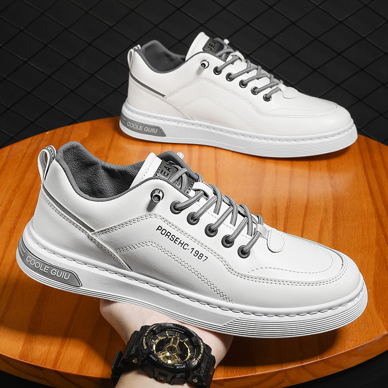 Lage leren veterschoenen voor heren - Casual schoenen 3
