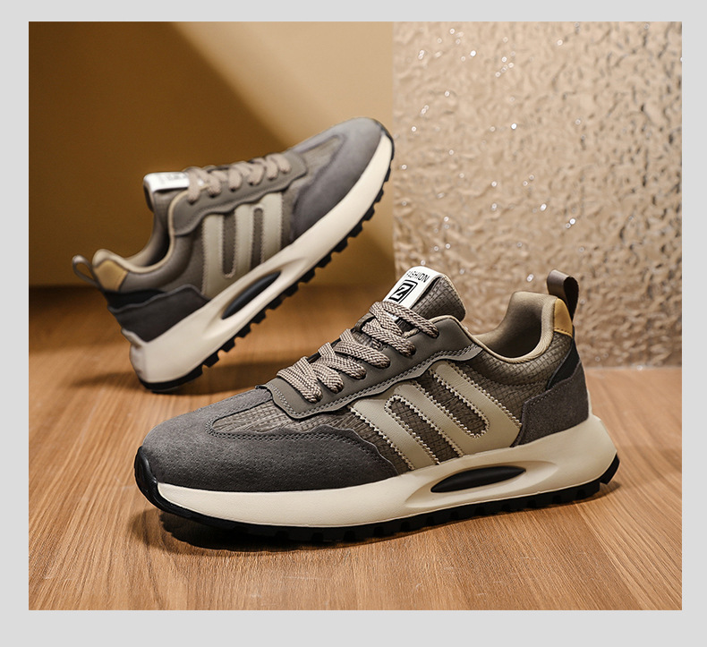 Scarpe casual da uomo ammortizzate e traspiranti con design color block detail 10