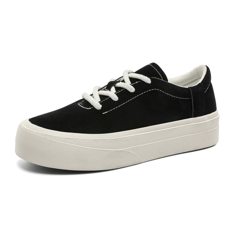Herren-Freizeitschuhe aus Wildleder mit Plateausohle und Schnürung 6