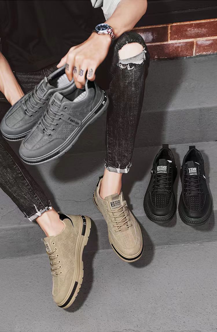 Atmungsaktive Herren-Freizeitschuhe zum Schnüren detail 2