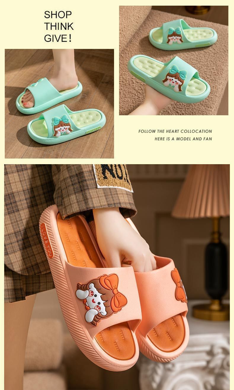 Women's Cushioned Platform Open-Toe Slippers detail 4