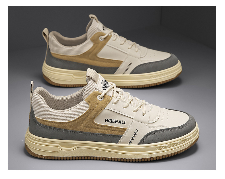 Men's Colorblock Lace-Up Casual Shoes detail 5