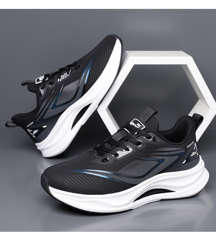 Ademende hardloopschoenen met platformzool voor heren detail 6