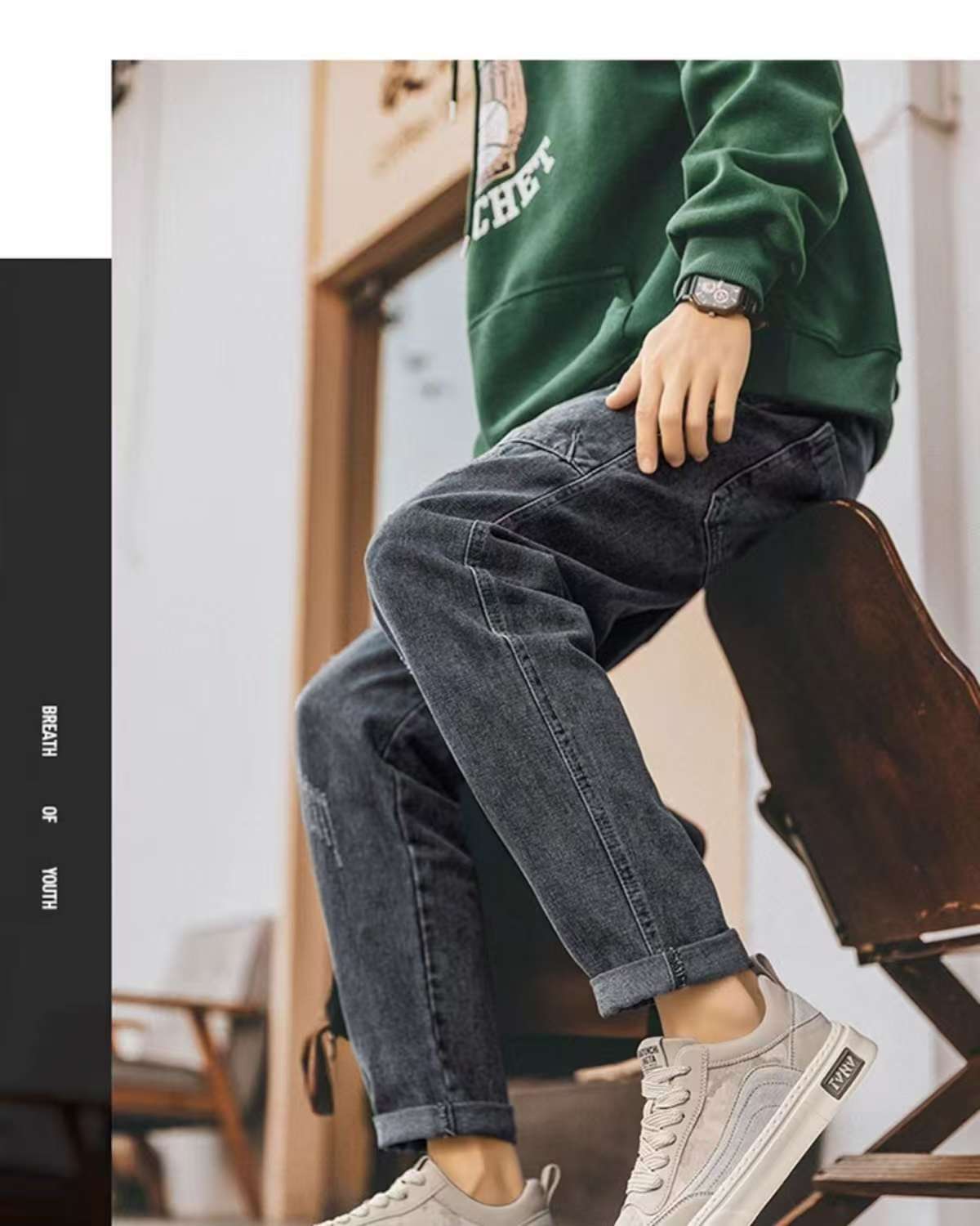 Scarpe casual da uomo stringate e traspiranti con plateau detail 8