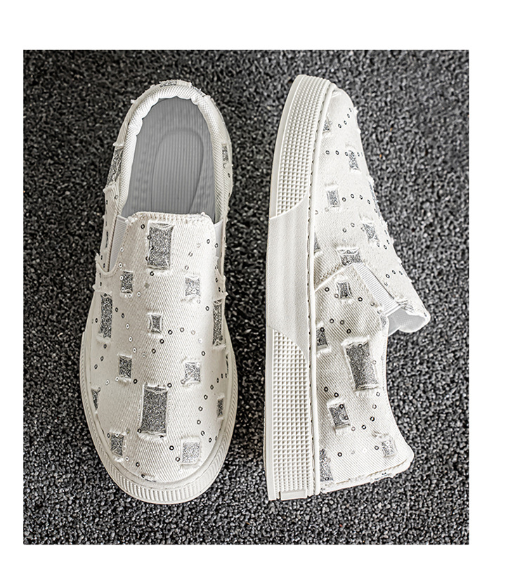 Atmungsaktive Canvas-Slip-On-Freizeitschuhe für Herren detail 5