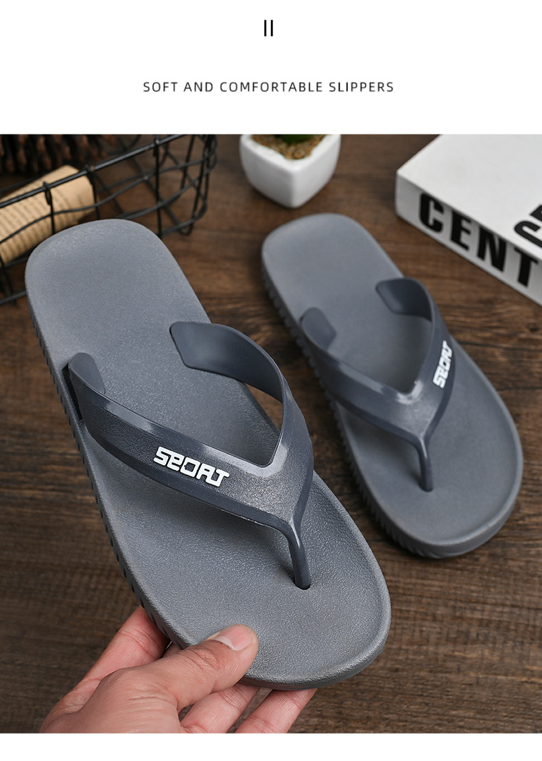 Men's Lightweight Waterproof Beach Flip-Flops detail 4
