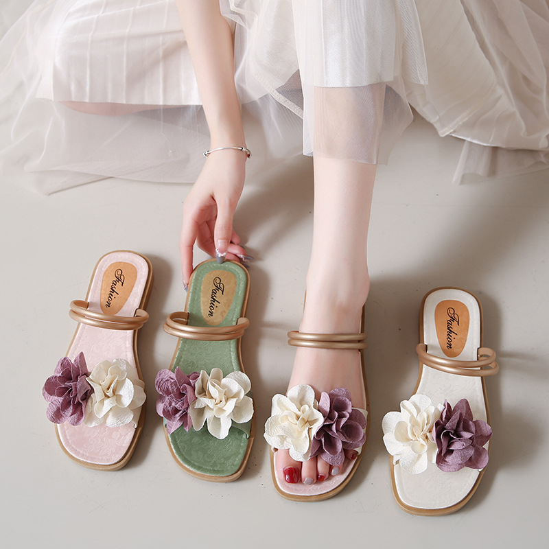 Women's Floral Lightweight Slip-On Flat Slippers 4