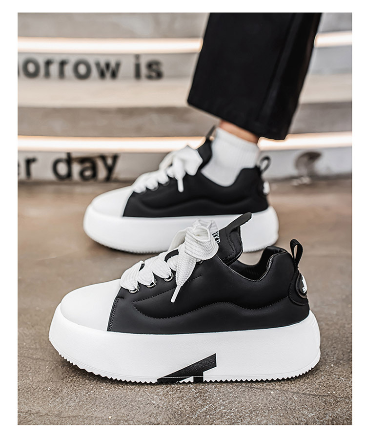 Chaussures casual unisexes à plateforme et lacets style chunky detail 15