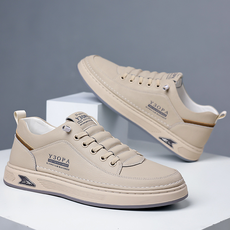 Rutschfeste Schnür-Freizeitschuhe aus Leder für Herren 5