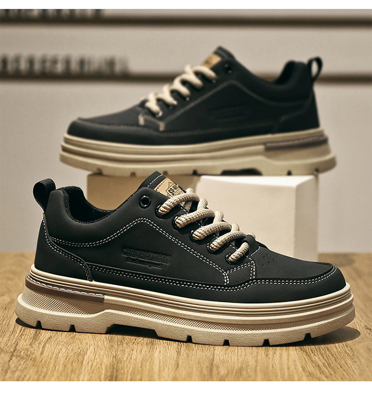 Chaussures casual pour homme à lacets et semelle crantée antidérapante detail 10