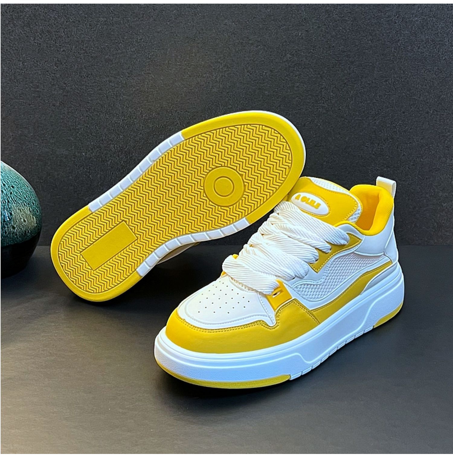 Unisex Breathable Mesh Platform Casual Sneakers detail 10