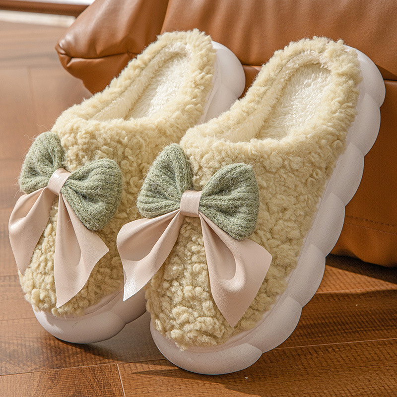Chaussons chauds en peluche à plateforme pour femmes 5