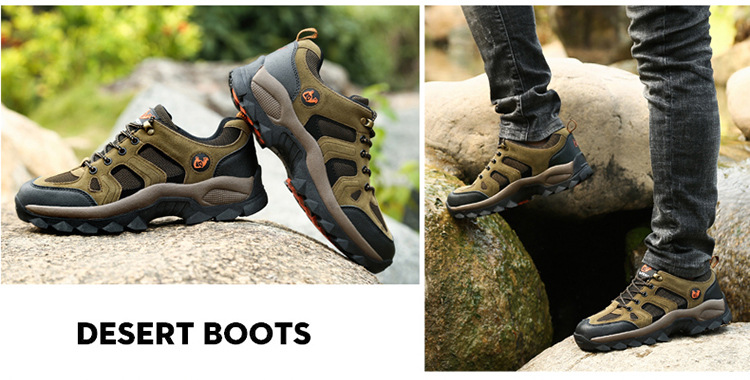 Scarpe sportive outdoor unisex traspiranti e antiscivolo stringate detail 9