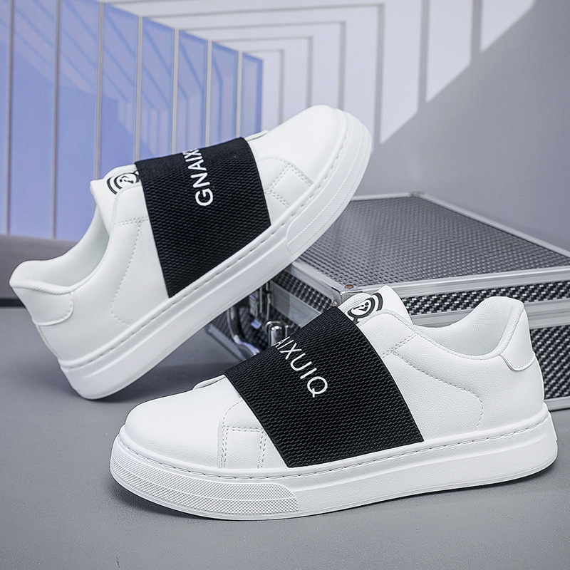 Herren Sneaker aus PU-Leder mit 3 Klettverschlüssen detail 3