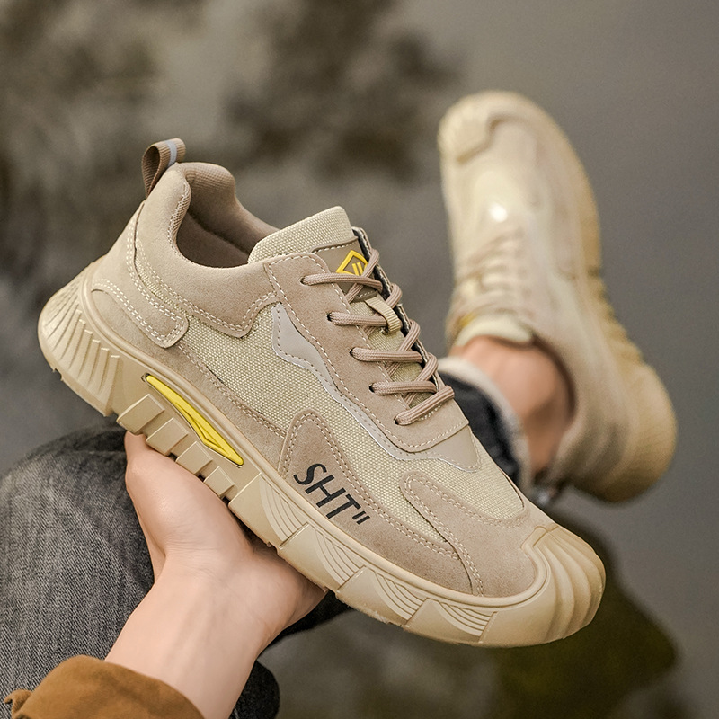 Chaussures casual pour hommes respirantes à lacets style color-block 5