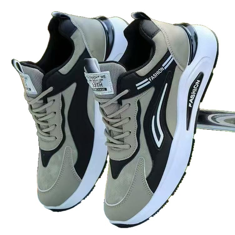 Men's Colorblock Cushioned Lace-Up Sneakers 6