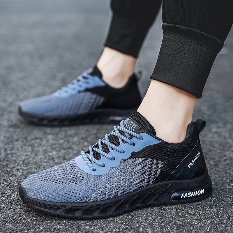 Men's Breathable Mesh Lace-Up Running Shoes 3