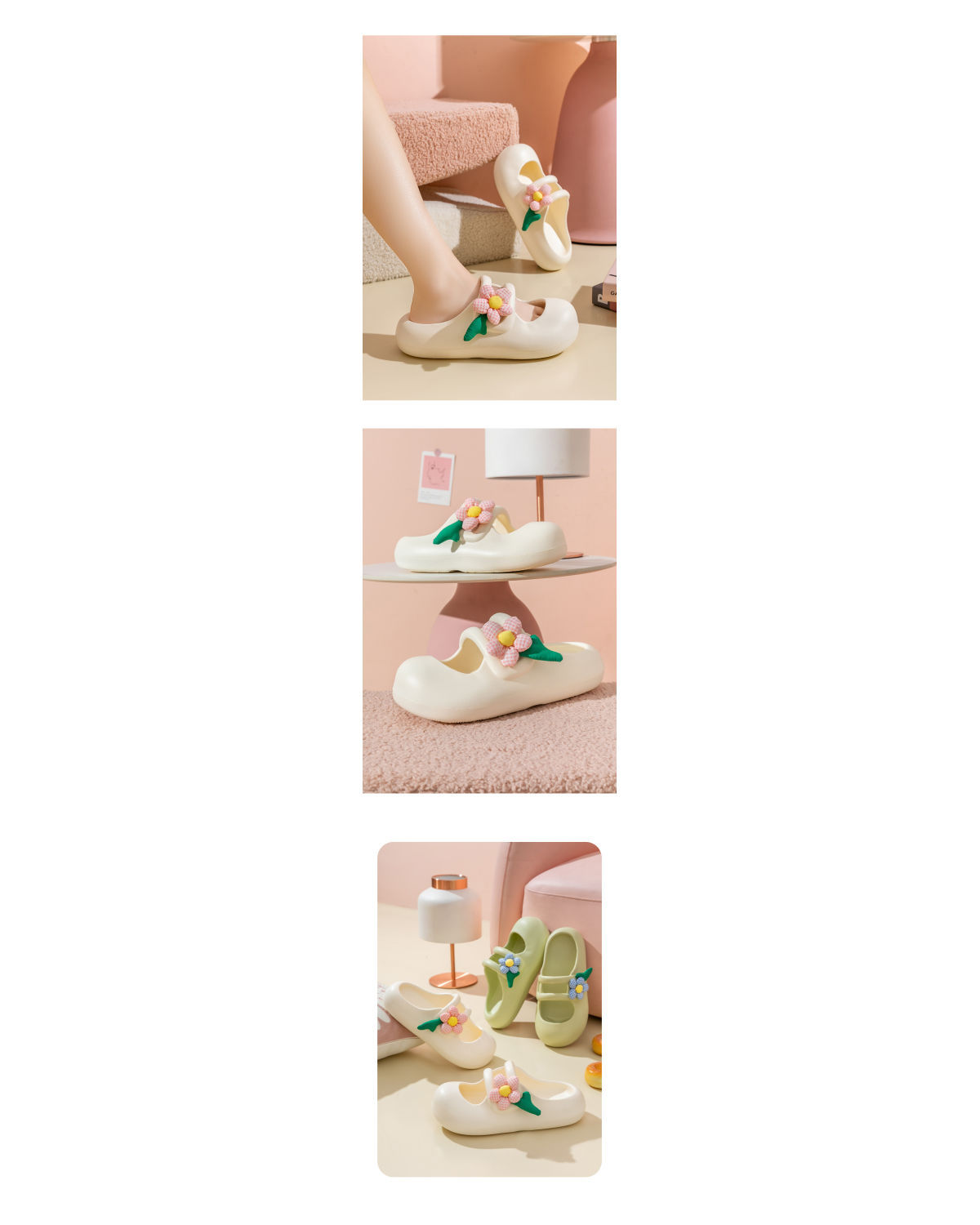 Women's Lightweight Cushioned Platform Slippers detail 4