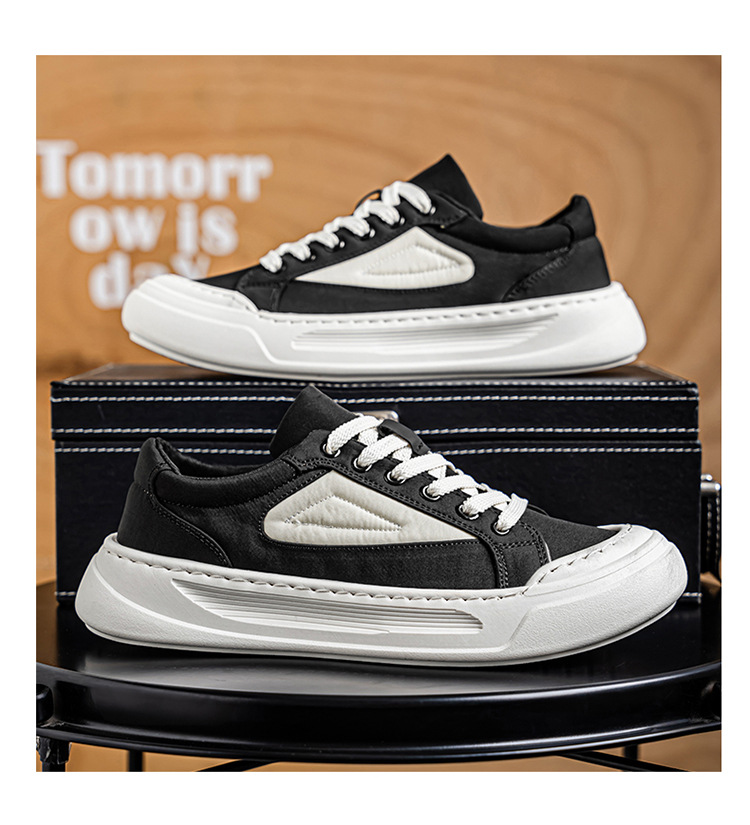 Chaussures casual pour homme en toile à plateforme et blocs de couleur detail 14