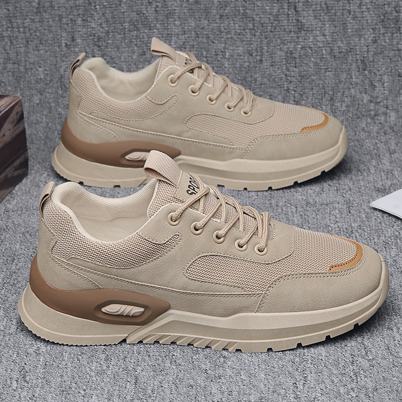 Ademende mesh casual herensneakers met vetersluiting detail 13