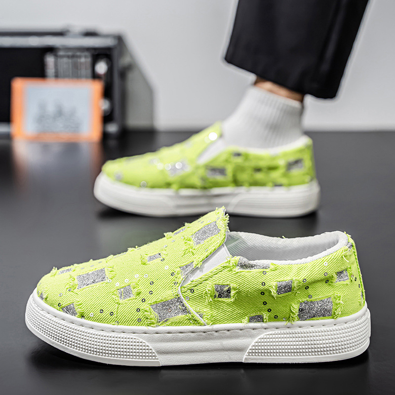 Atmungsaktive Canvas-Slip-On-Freizeitschuhe für Herren 3