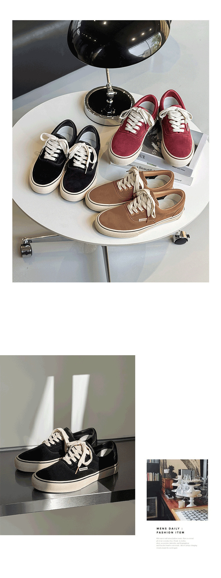 Gedämpfte und strapazierfähige Herren-Skateschuhe mit Schnürung detail 18