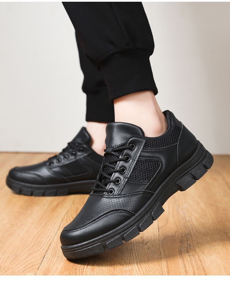 Atmungsaktive, rutschfeste Herren-Freizeitschuhe mit Schnürung detail 4