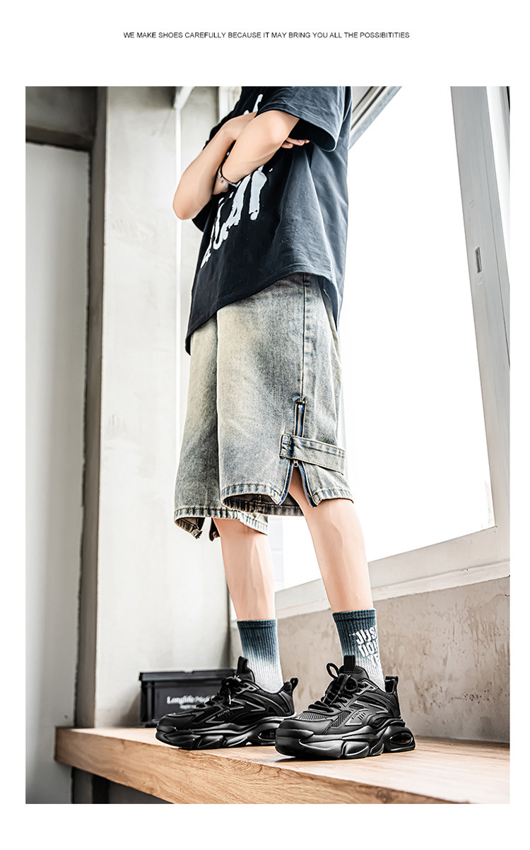 Atmungsaktive Chunky Plateau-Sneaker für Herren mit Dämpfung detail 10
