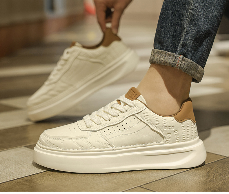 Men's Breathable Platform Lace-Up Casual Shoes detail 4