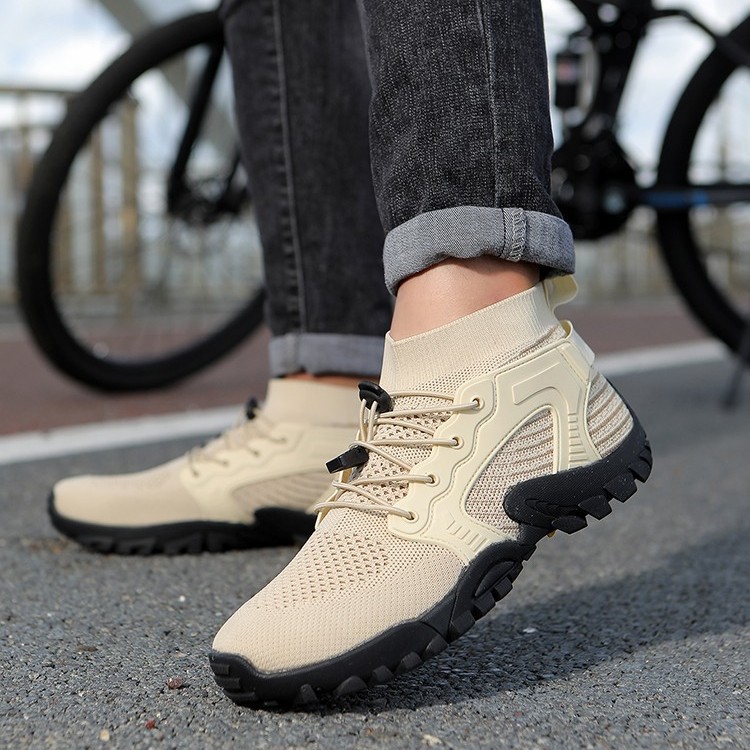 Atmungsaktive rutschfeste Sportschuhe für Herren aus Strick 5