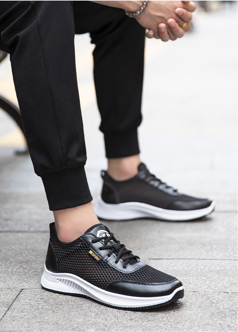 Atmungsaktive & leichte Freizeitschuhe für Herren aus Mesh detail 7