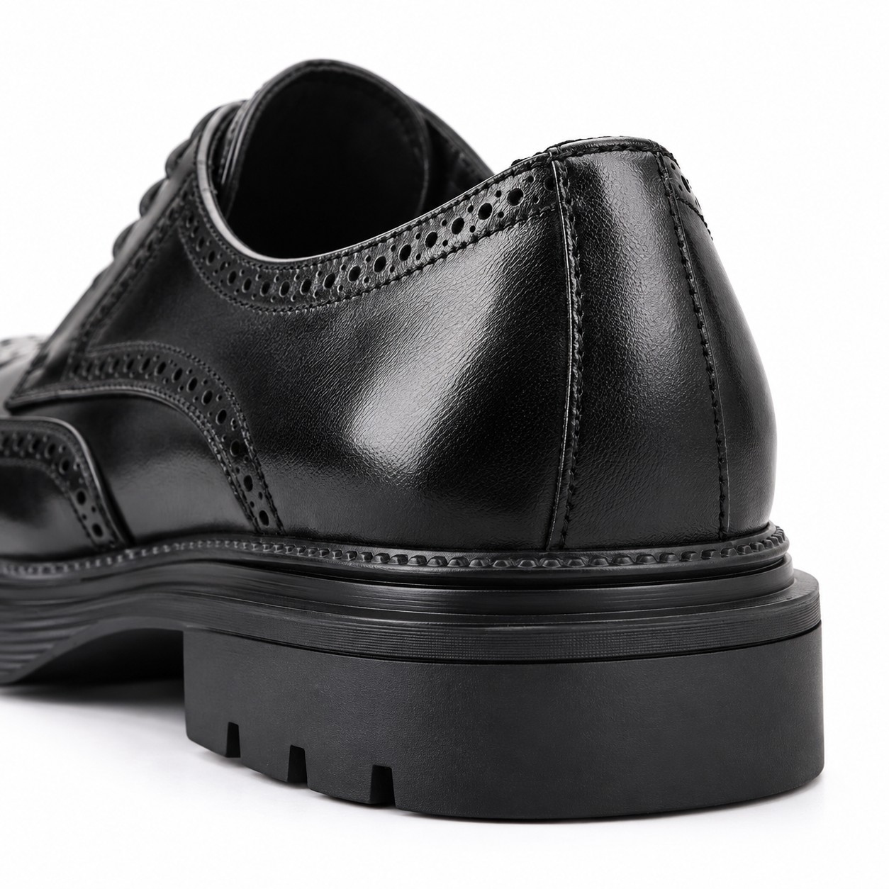 Men's Full-Grain Leather Wingtip Brogue Derby Dress Shoes 11